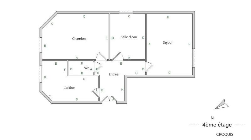 Appartement - 44 m² - 2 pièces