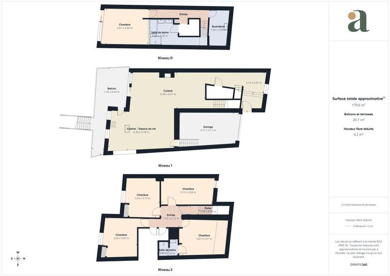 Maison ancienne - 180 m² - 8 pièces