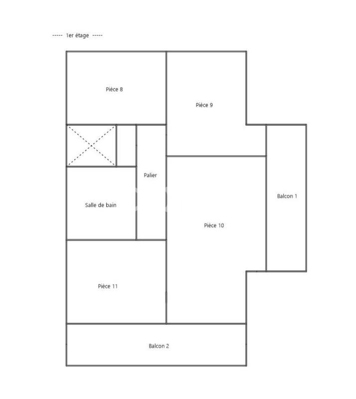 Bureau - 224 m² - 11 pièces