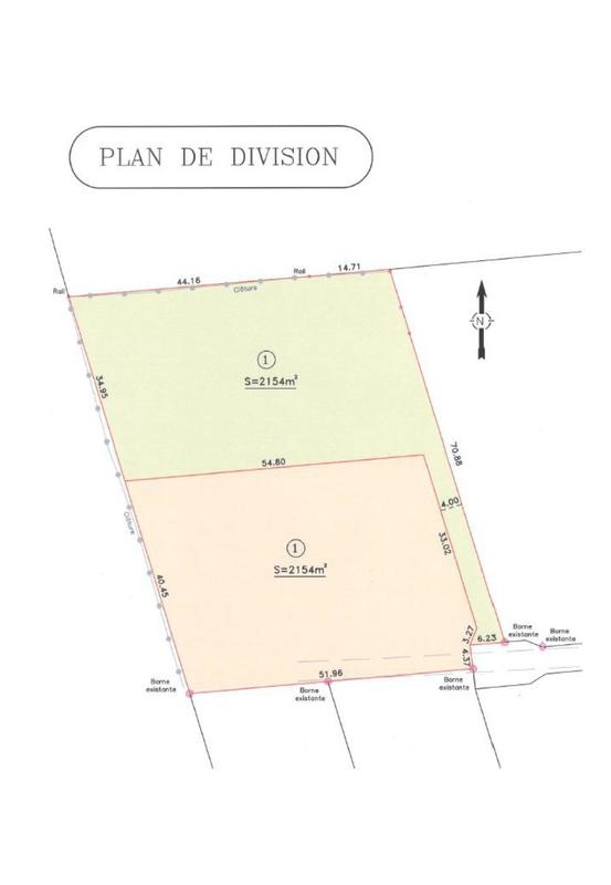 Terrain constructible - 4 308 m²