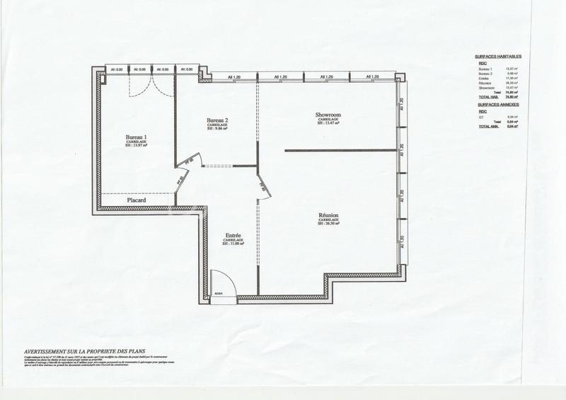 Bureau - 223 m² - 11 pièces