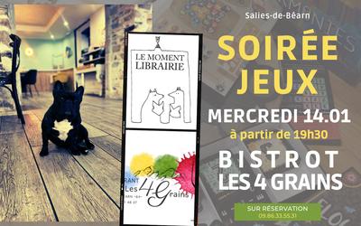 Soirée jeux au Bistrot 4 Grains