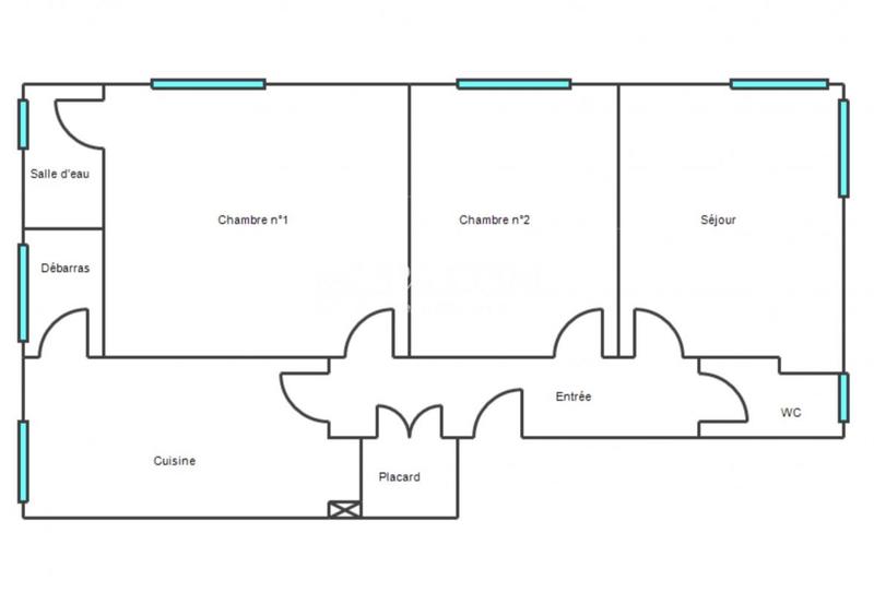 Appartement - 58 m² - 3 pièces