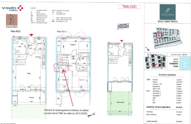 Villa - 90 m² - 4 pièces