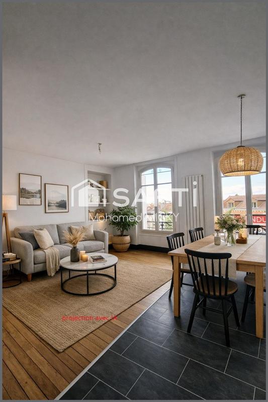 Appartement - 58 m² - 3 pièces