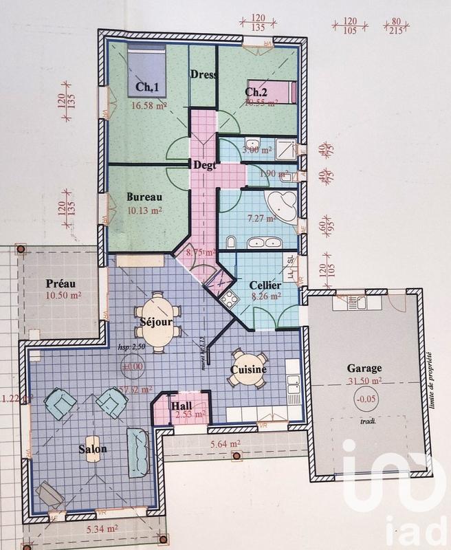 Maison - 126 m² - 5 pièces