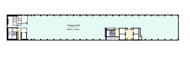Bureau - 780 m²