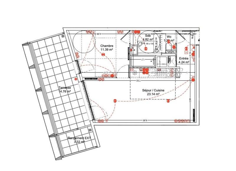Appartement - 46 m² - 2 pièces