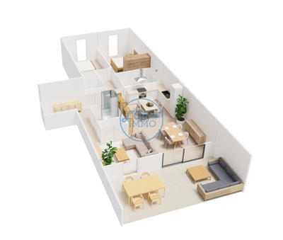 Appartement - 82 m² - 4 pièces