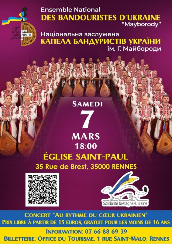 Concert caritatif « au rythme du cœur ukrainien »