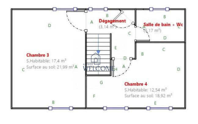 Appartement - 116 m² - 5 pièces