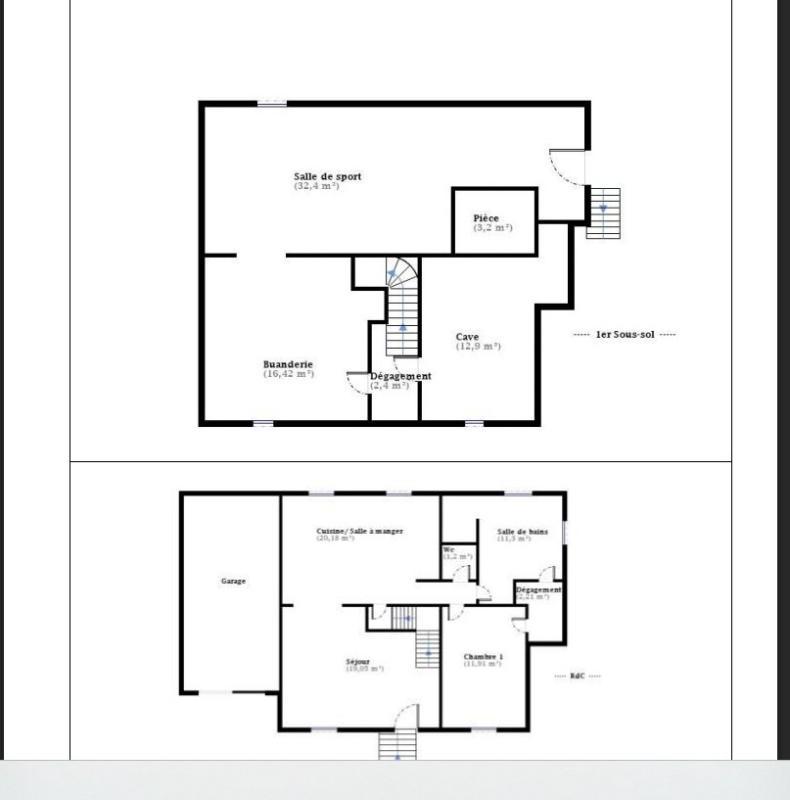 Maison - 80 m² - 4 pièces