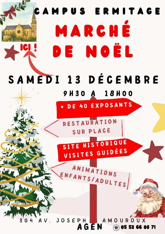 marché de Noël au Campus de l'Ermitage