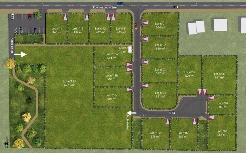 Terrain constructible - 510 m²