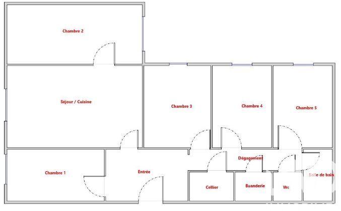 Appartement - 86 m² - 6 pièces