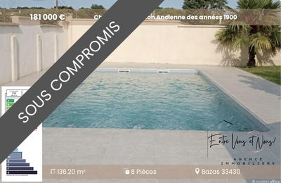 Maison ancienne - 136 m² - 8 pièces