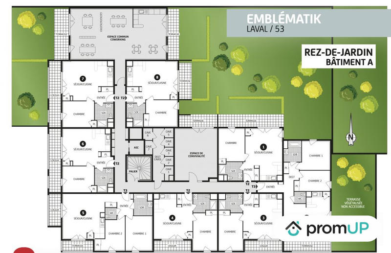Appartement - 63 m² - 3 pièces