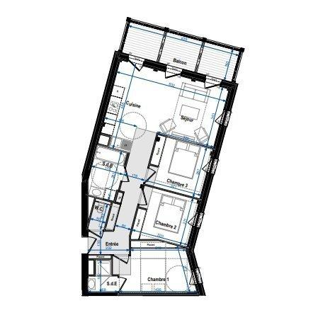 Appartement - 72 m² - 4 pièces