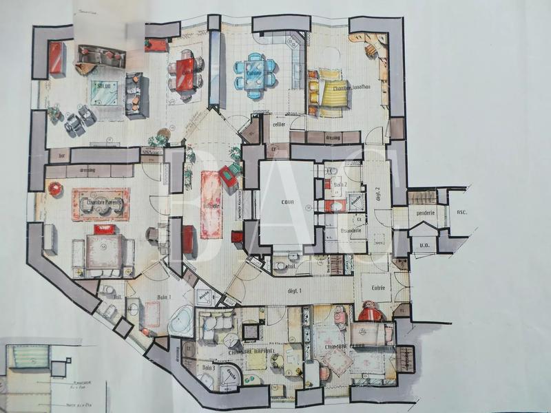 Appartement - 207 m² - 6 pièces