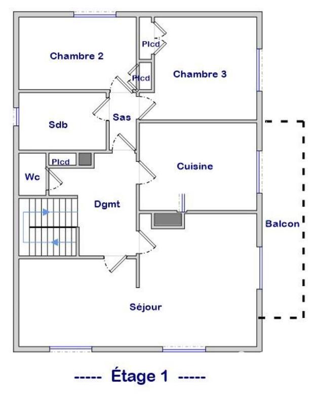 Maison - 97 m² - 5 pièces
