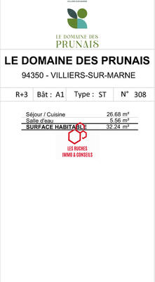 Appartement - 32 m² - 1 pièce