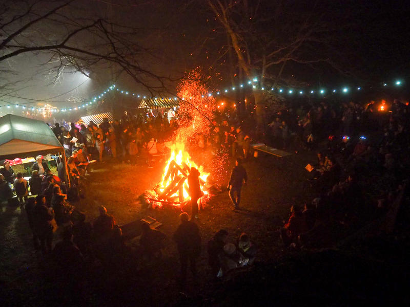 Repas carpes frites du Réveillon aux flambeaux