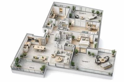 Appartement - 112 m² - 4 pièces