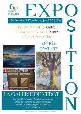 Exposition de Brigitte Witmet, Emilia Rickebusch et l'atelier Retro' Chic