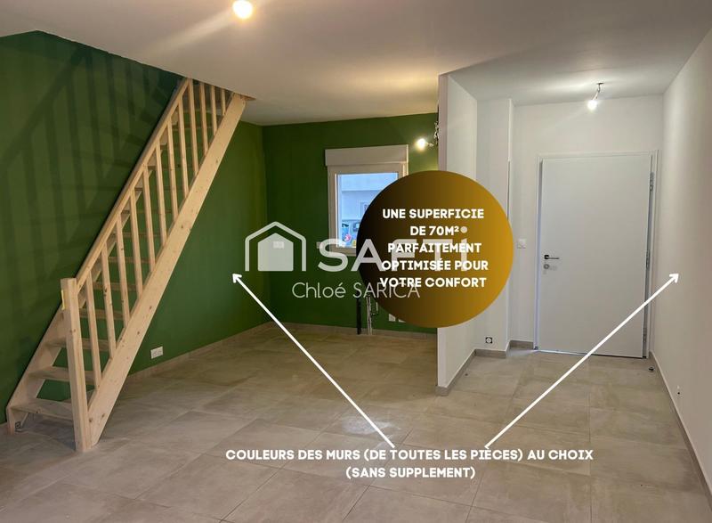 Maison - 70 m² - 4 pièces