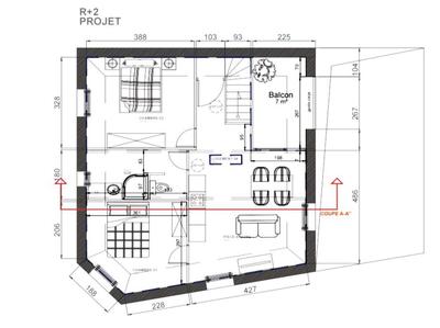 Appartement - 57 m² - 3 pièces