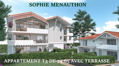 Appartement sur toit - 75 m² - 3 pièces