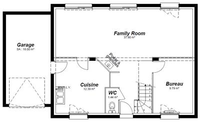 Maison - 111 m² - 5 pièces