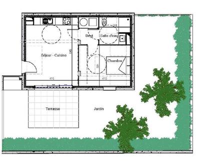 Appartement - 45 m² - 2 pièces
