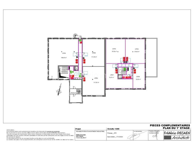 Bureau - 168 m² - 1 pièce