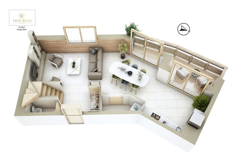 Appartement - 88 m² - 4 pièces