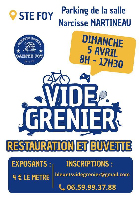 Vide grenier des bleuets