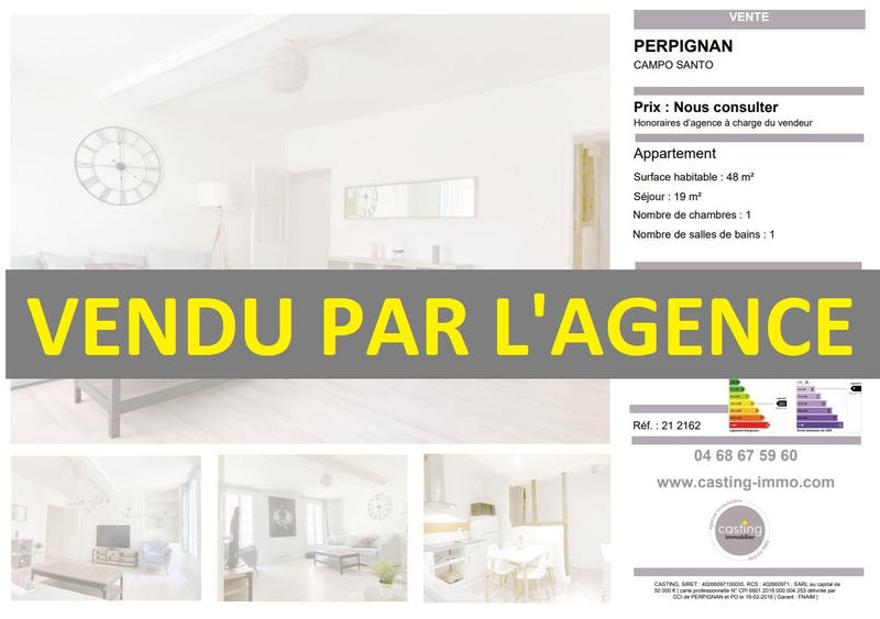 Appartement - 48 m² - 2 pièces