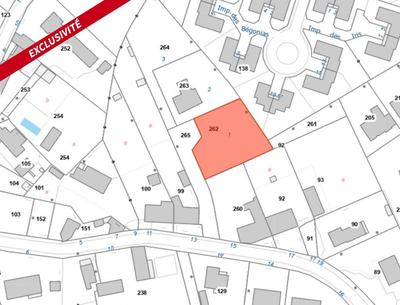 Terrain constructible - 954 m²