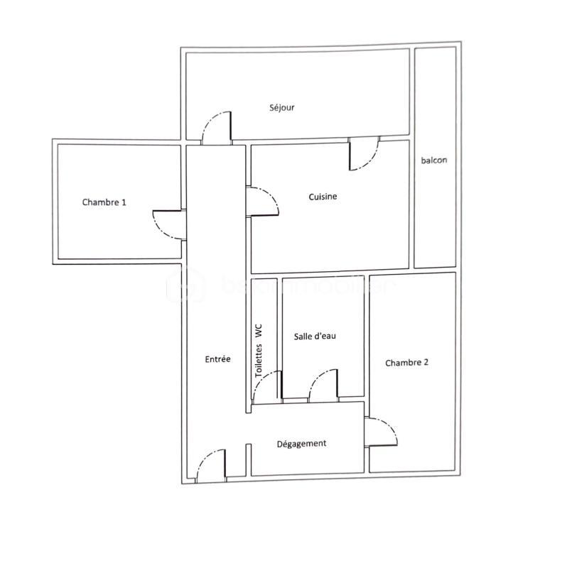 Appartement - 70 m² - 3 pièces