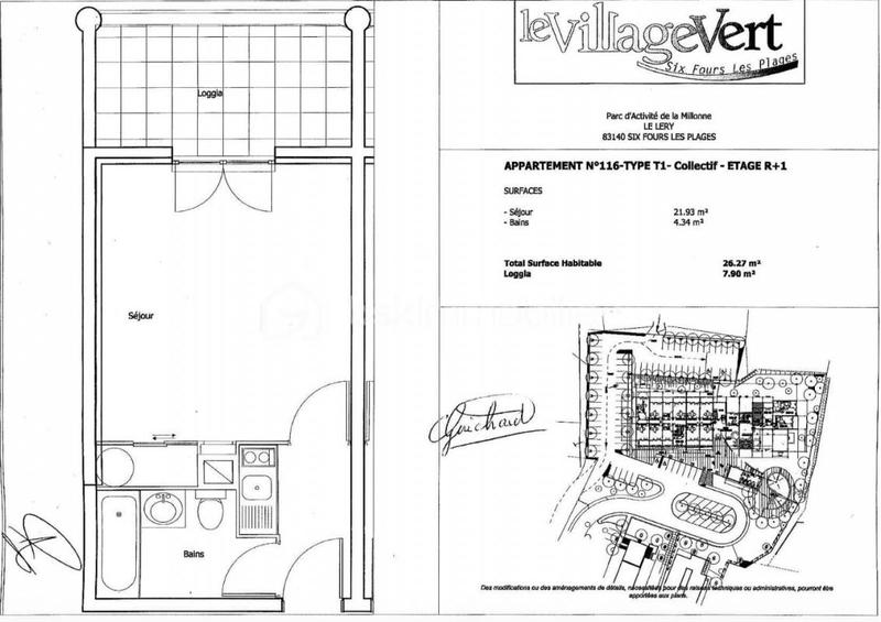 Appartement - 26 m² - 1 pièce