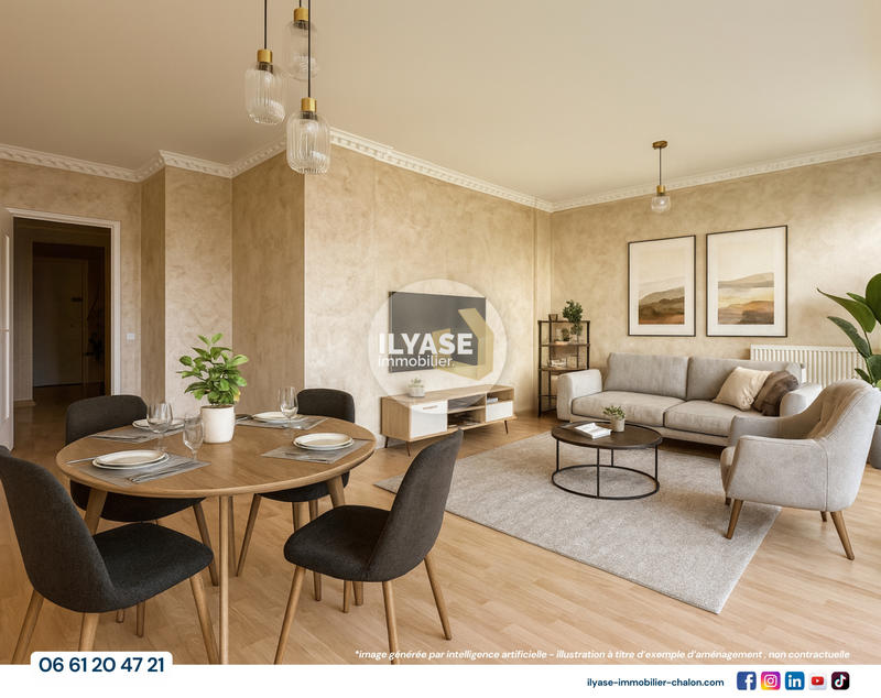 Appartement - 75 m² - 4 pièces