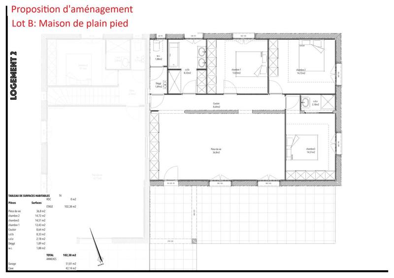 Maison - 105 m² - 4 pièces