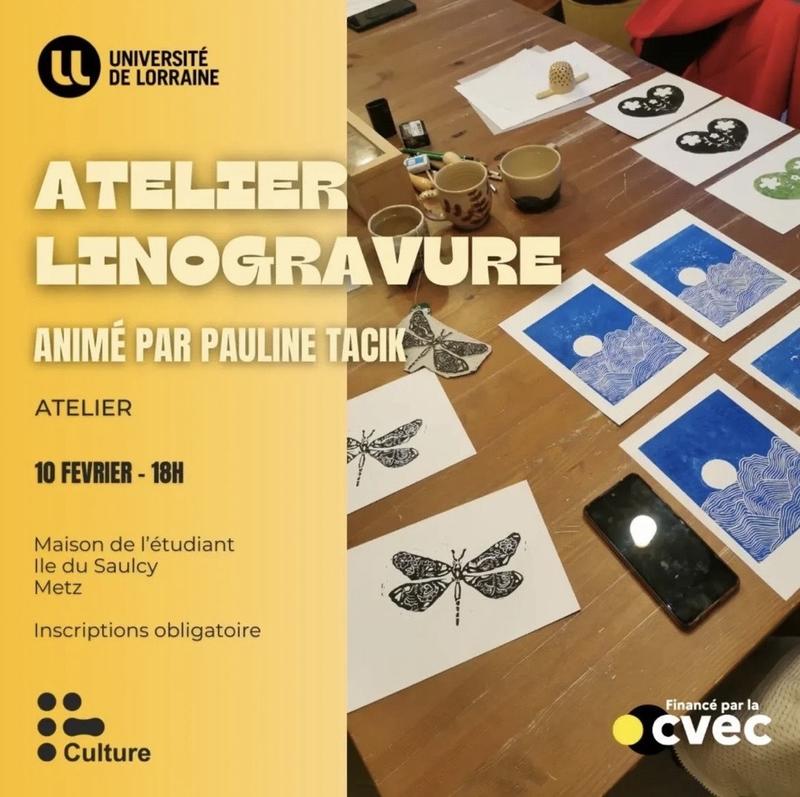 Atelier de linogravure