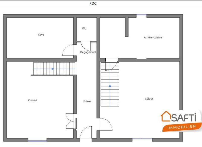 Maison - 90 m² - 3 pièces