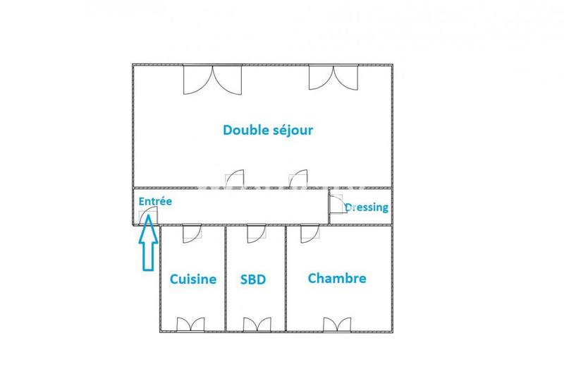 Appartement - 62 m² - 3 pièces