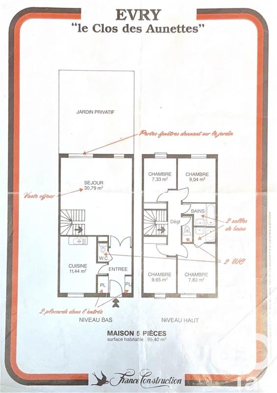 Maison - 92 m² - 5 pièces
