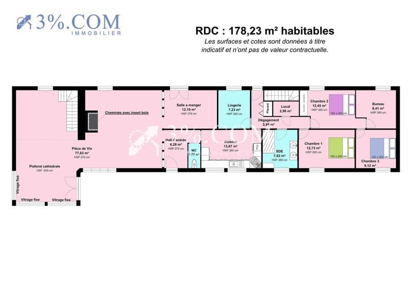 Propriété - 214 m² - 8 pièces