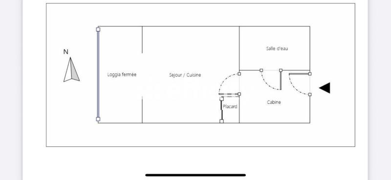 Appartement - 23 m² - 1 pièce
