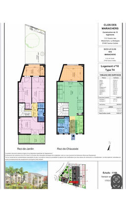 Duplex - 68 m² - 4 pièces
