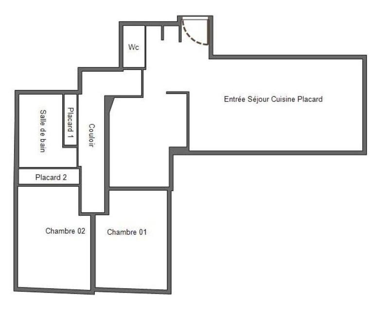 Appartement - 64 m² - 3 pièces